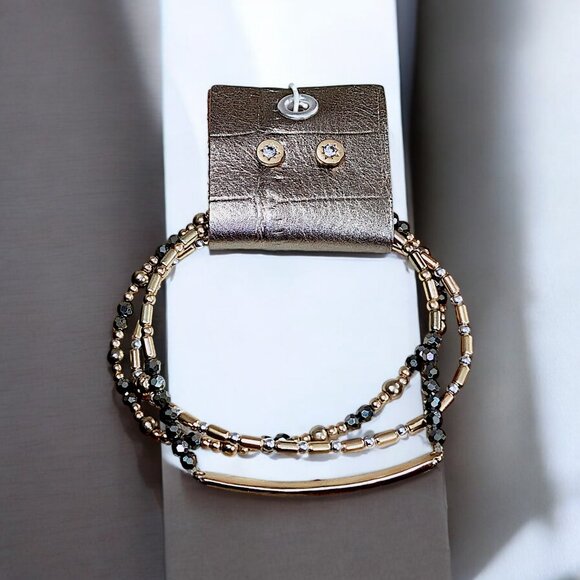 Lucky Brand Jewelry - LUCKY BRAND Beaded Bracelet & Earrings Set